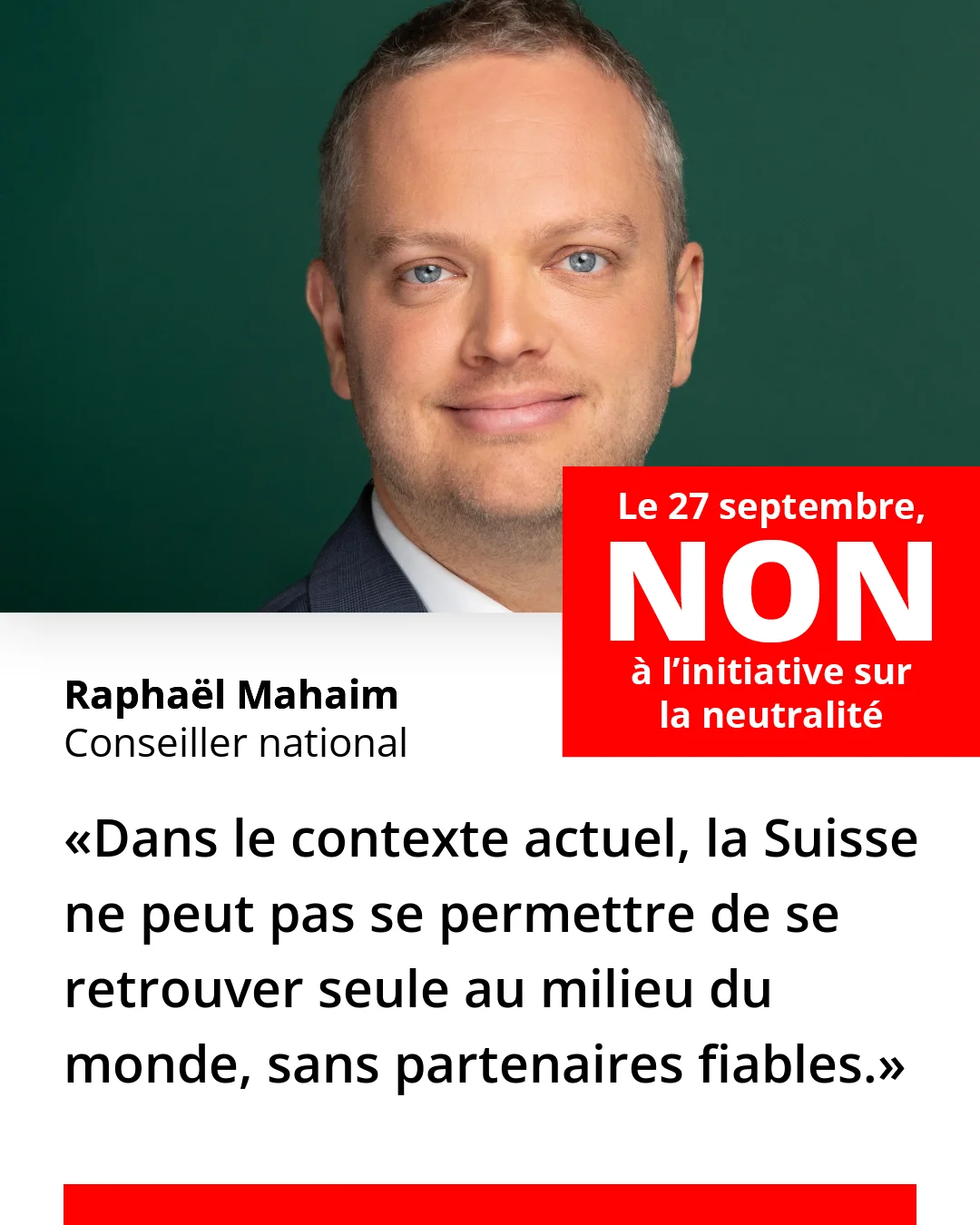 NON à l'initiative sur la neutralité