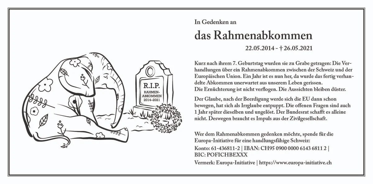 Gedenkanzeige