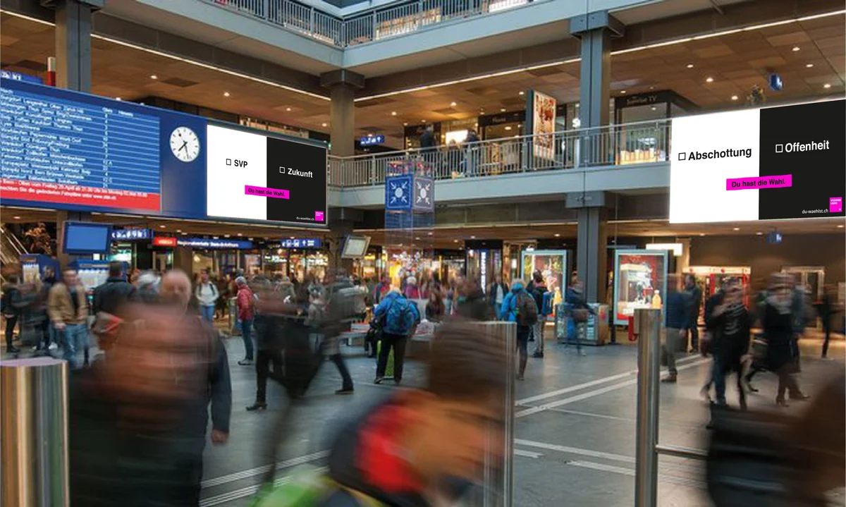Mockup Wahlkampagne Operation Libero