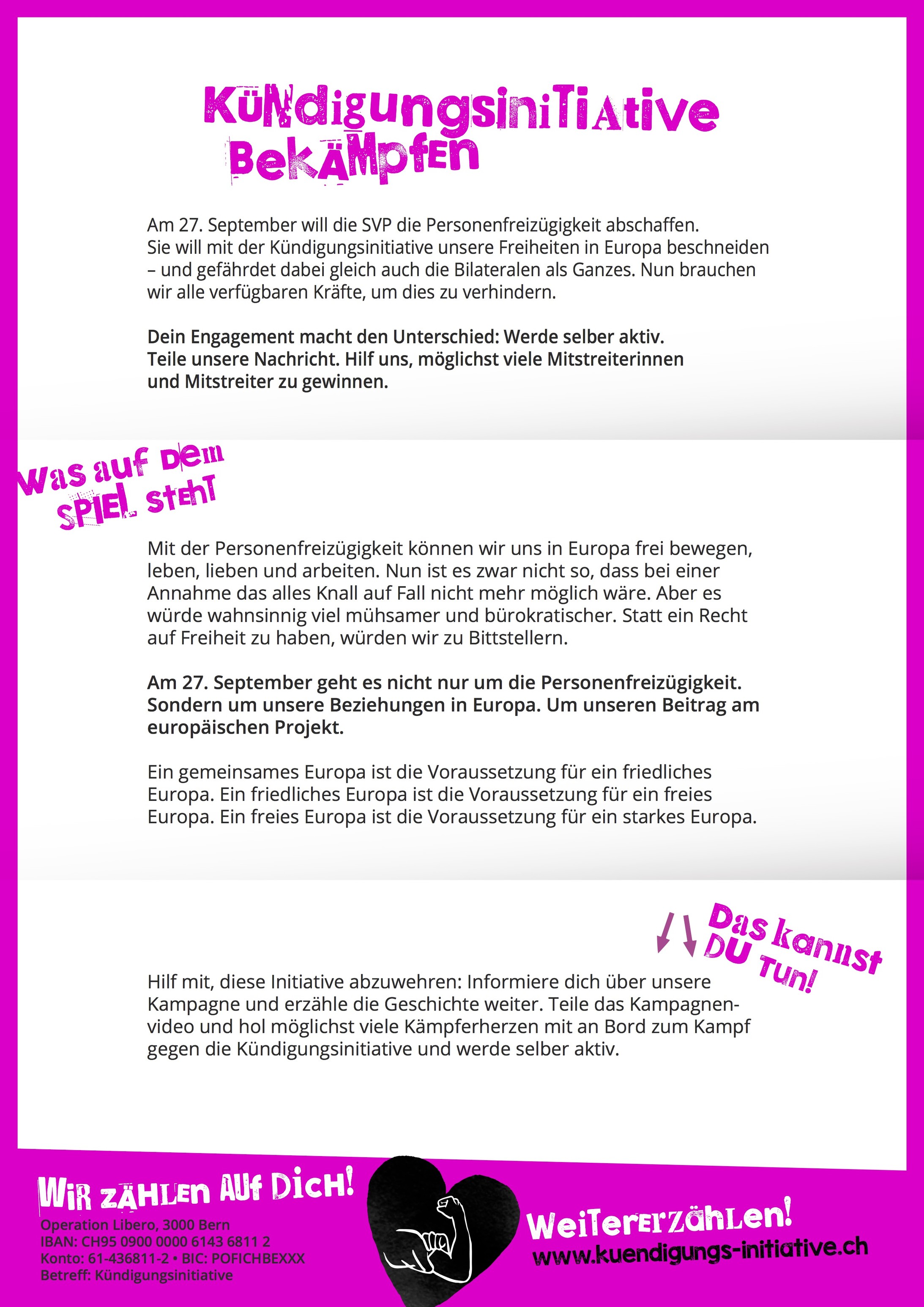 Pinker Brief Deutsch