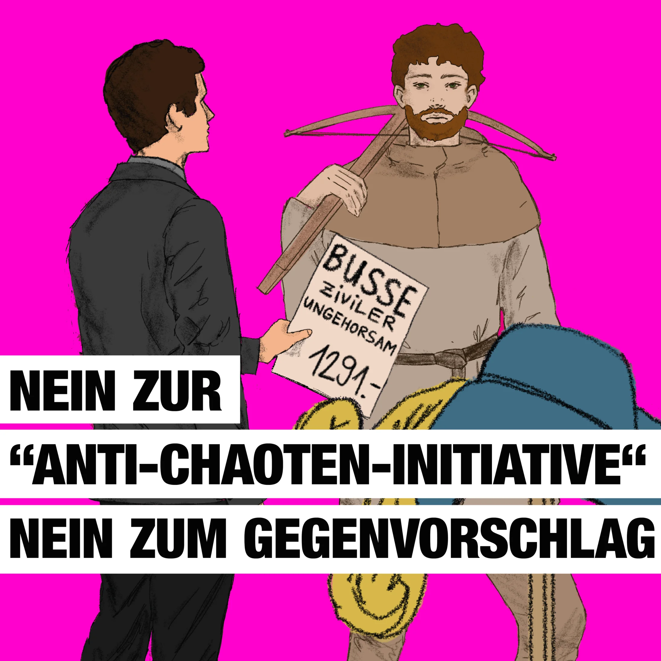 Nein zur Anti-Chaoten-Initiative