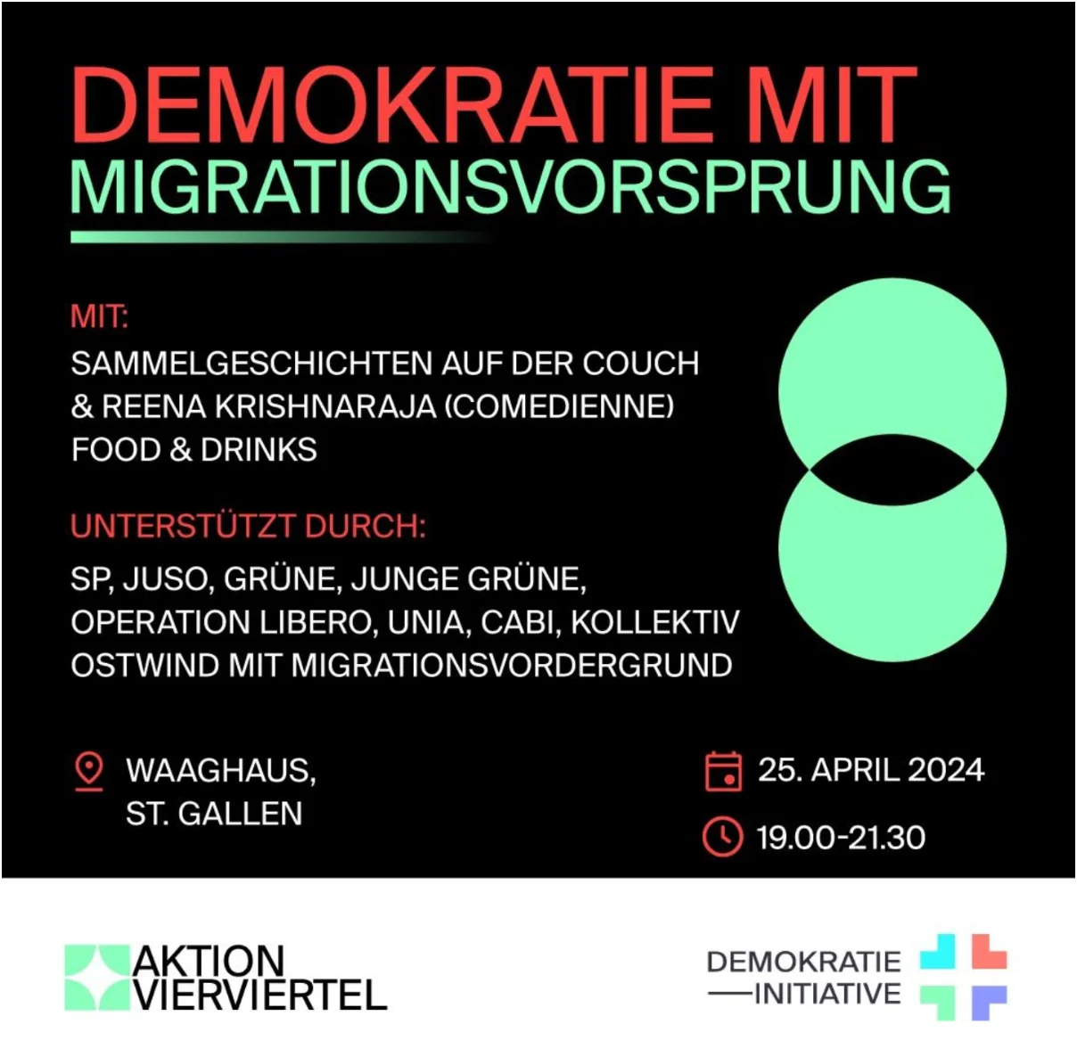Demokratie-Fest St. Gallen Migrationsvorsprung Demokratie-Fest St. Gallen Migrationsvorsprung