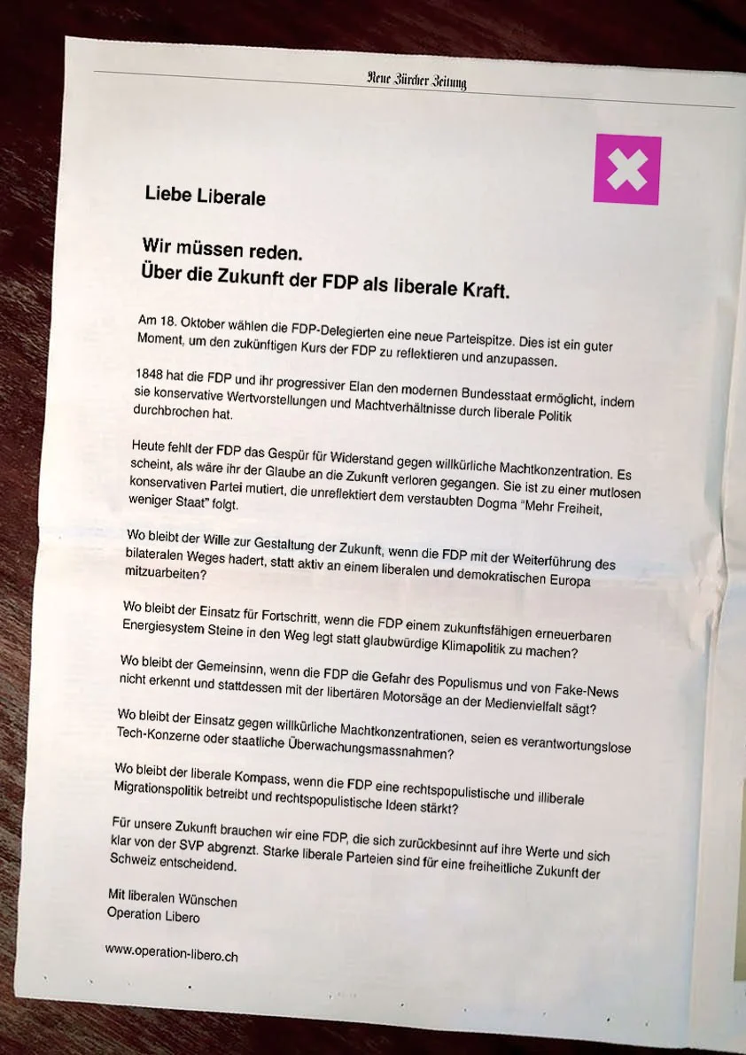 Liebe Liberale, wir müssen reden
