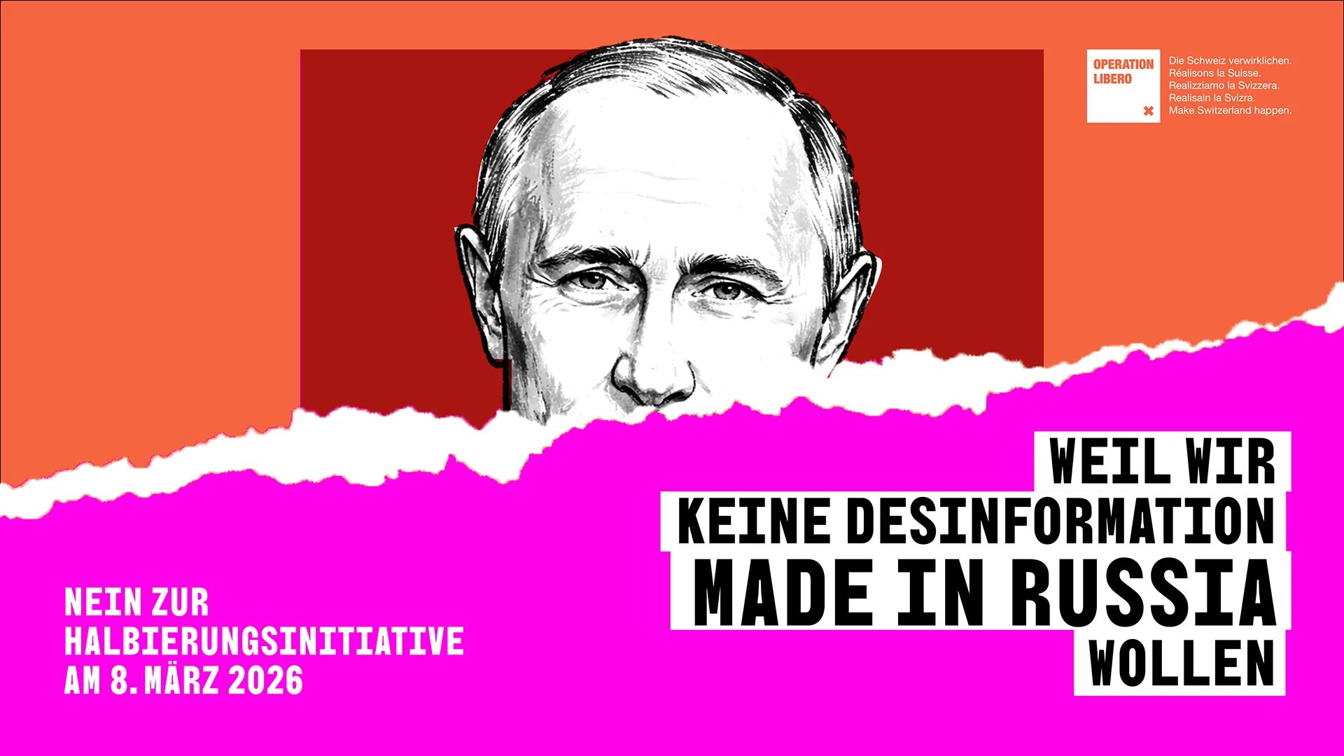 Nein zur Halbierungsinitiative am 8. März