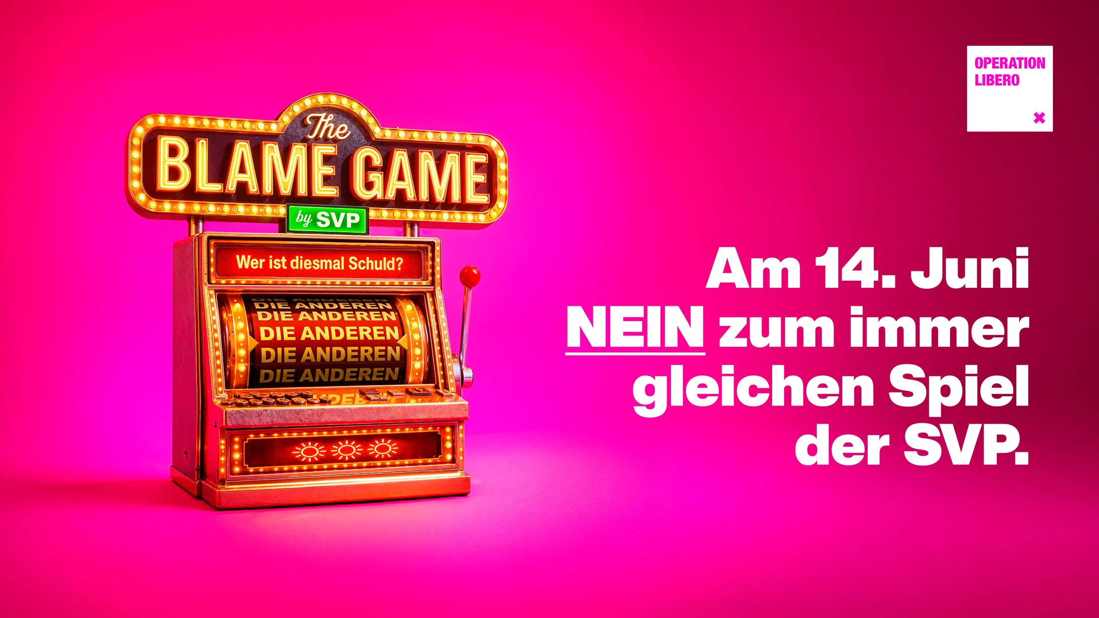 Nein zum immer gleichen Spiel der SVP