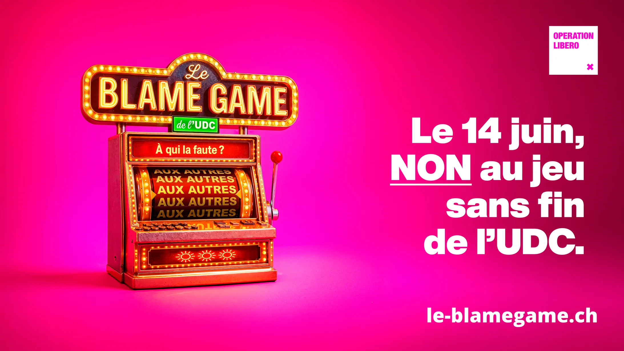 Le 14 juin, NON au jeu sans fin de l'UDC