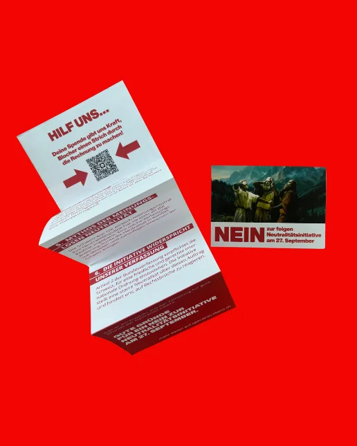 Flyer Neutralitätsinitative