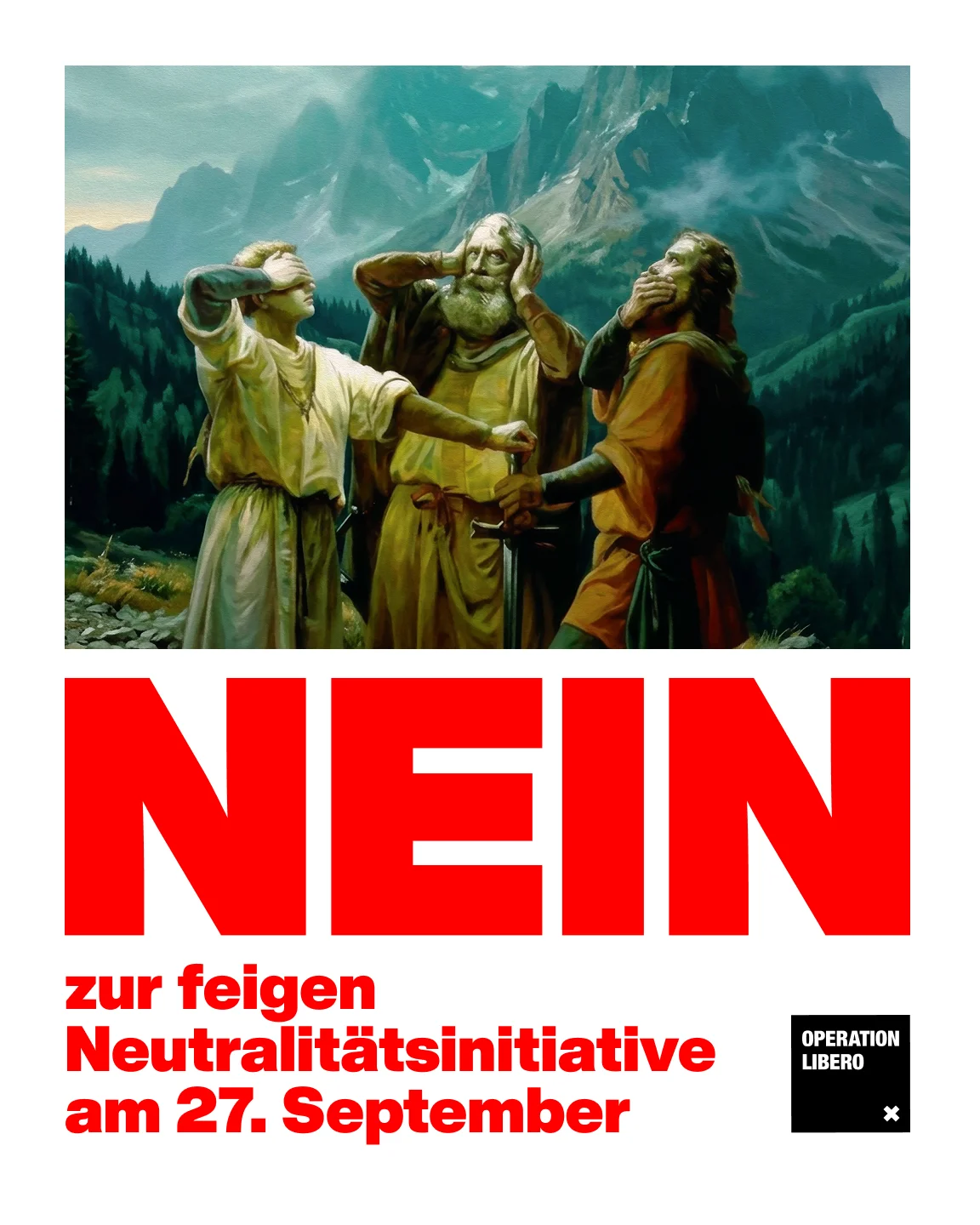 NEIN zur feigen Neutralitätsinitiative am 27. September