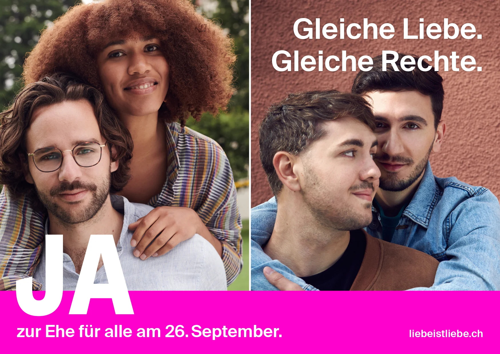 Bestelle kostenlos Flyer und engagiere dich für ein JA zur Ehe für alle ...