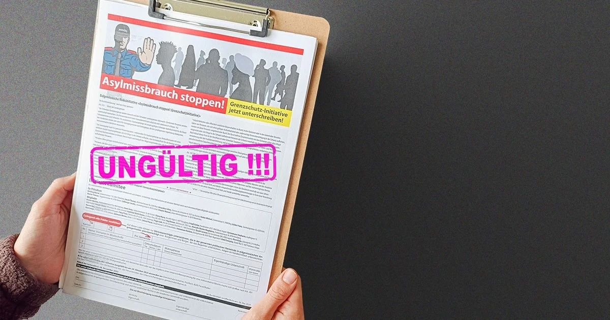 Grenzschutz-Initiative ungültig