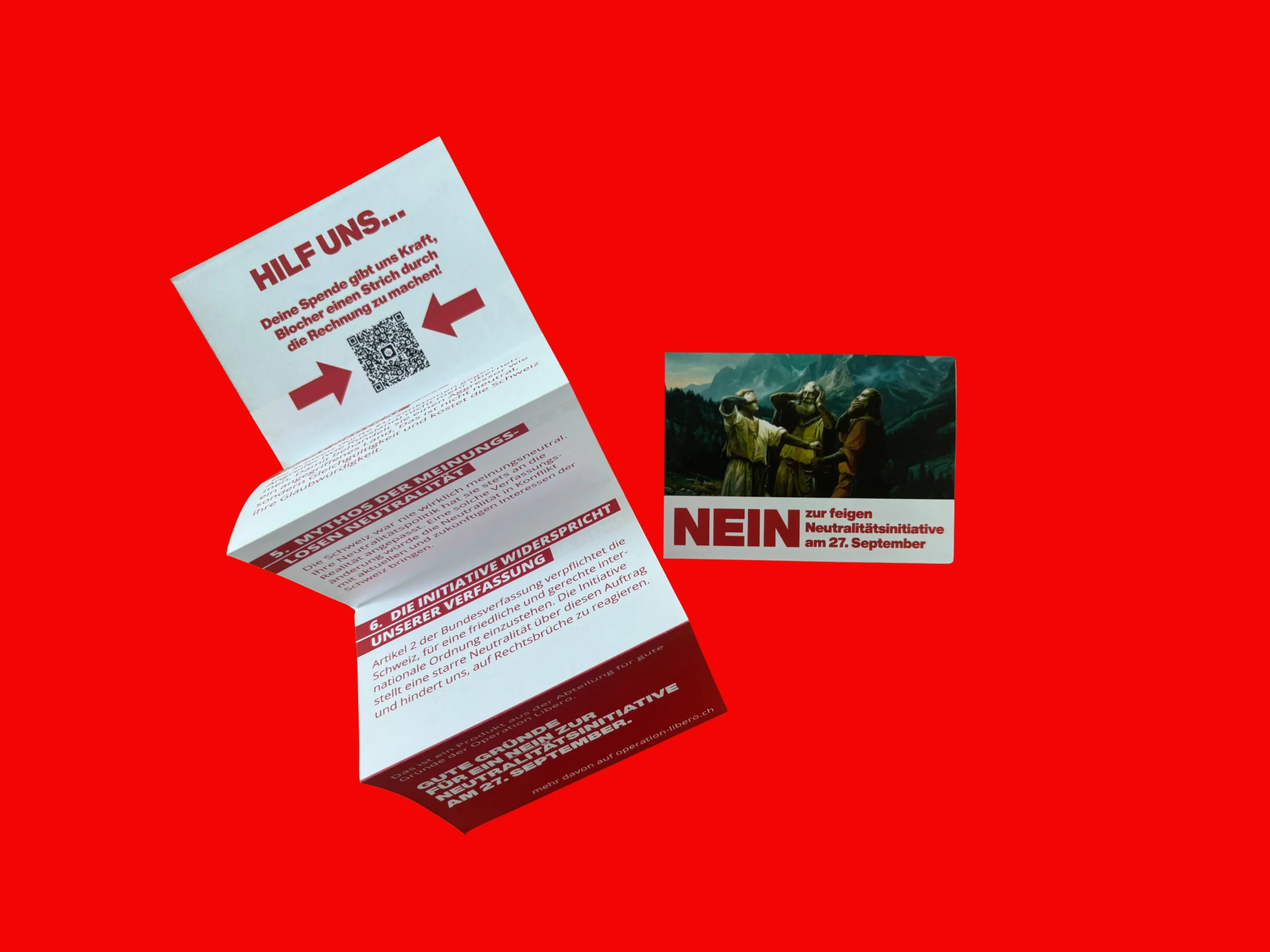 Flyer Neutralitätsinitative