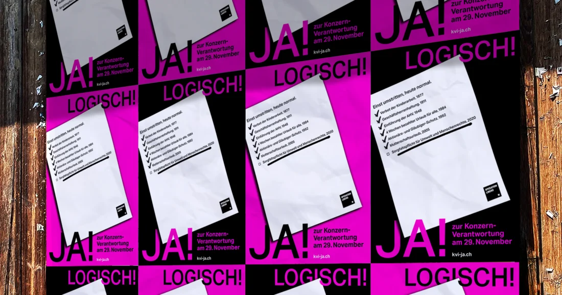 Konzernverantwortung Plakate Mockups