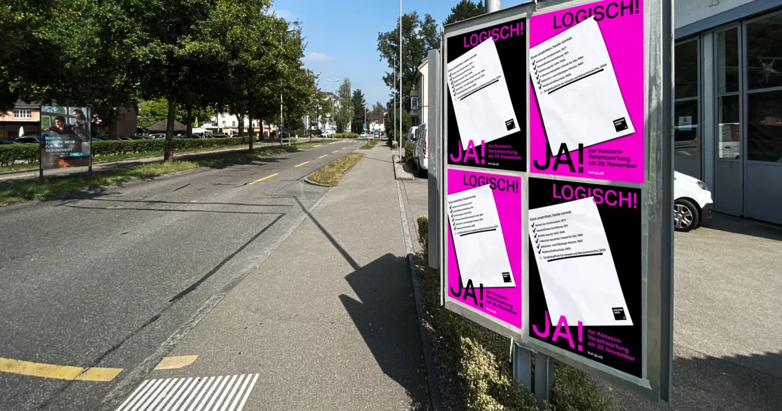 Konzernverantwortung Plakate Mockups