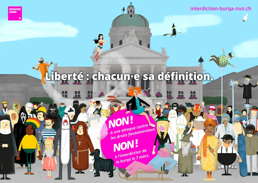 Operation Libero Interdiction Burqa Visuel