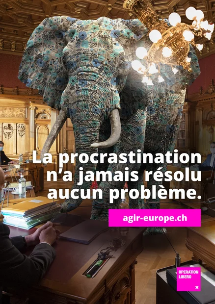 Éléphant dans la pièce Affiche
