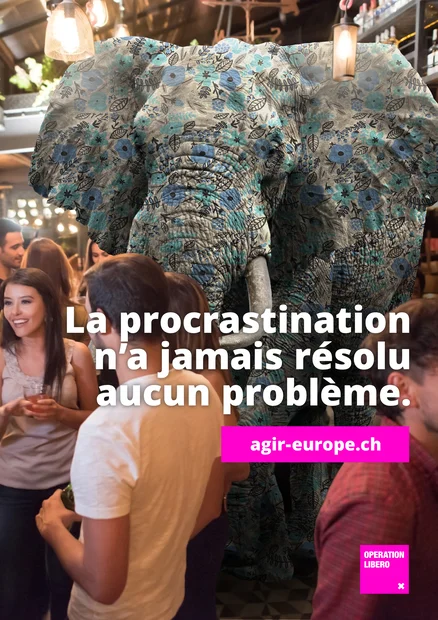 Éléphant dans la pièce Affiche