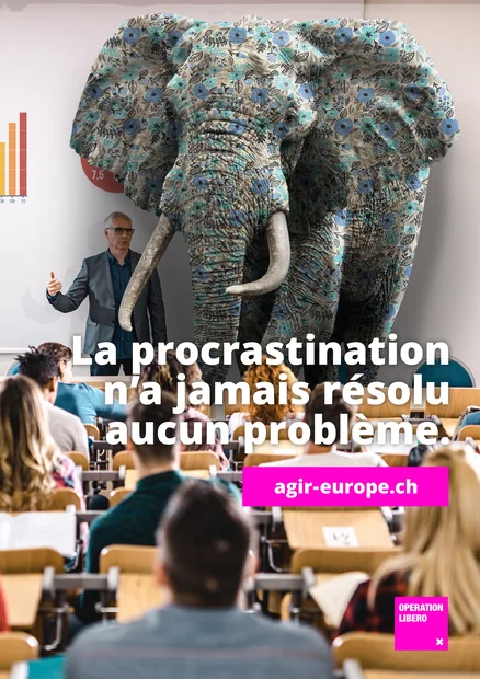 Éléphant dans la pièce Affiche