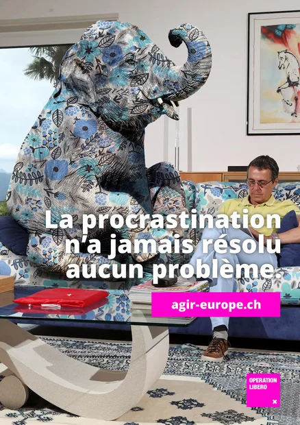 Éléphant dans la pièce Affiche