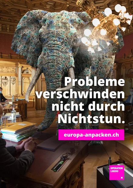 Elefant im Raum Plakat