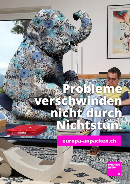Elefant im Raum Plakat