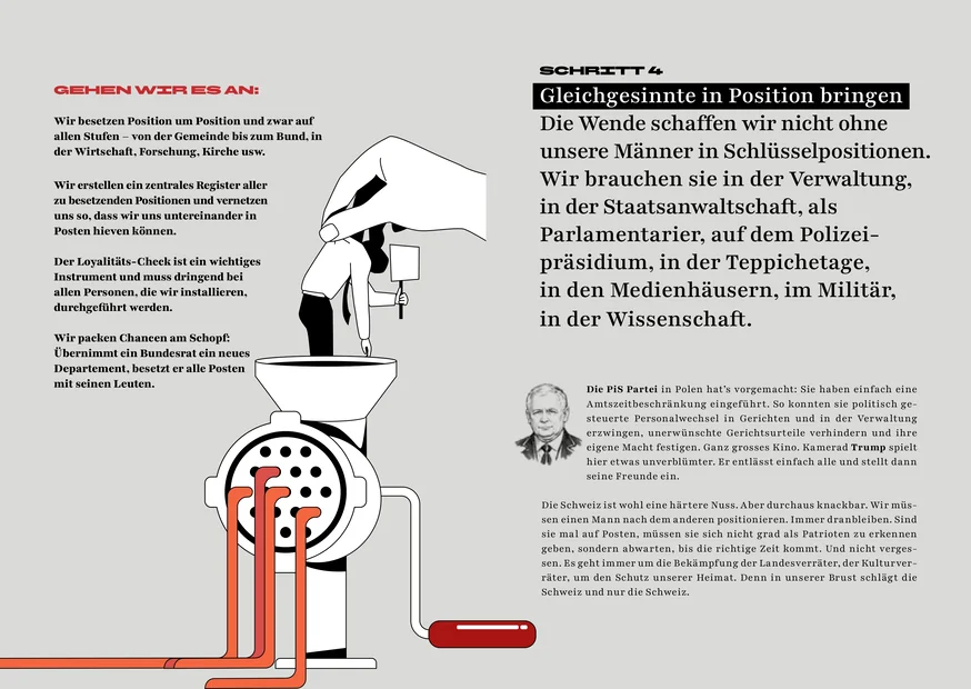 Autokraten-Leitfaden der Operation Libero. Nein zur Halbierungsinitiative am 8. März.