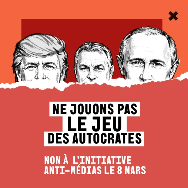 NON á l'initiative anti-médias le 8 mars