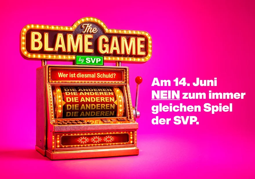 Am 14. Juni NEIN zum immer gleichen Spiel der SVP