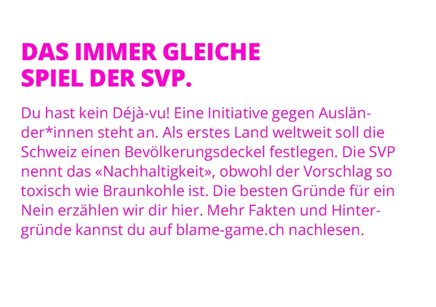 Am 14. Juni NEIN zur «Nachhaltigkeitsinitiative»