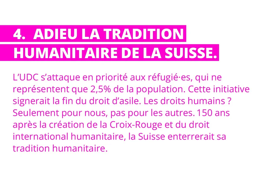 Le 14 juin, NON au jeu sans fin de l'UDC