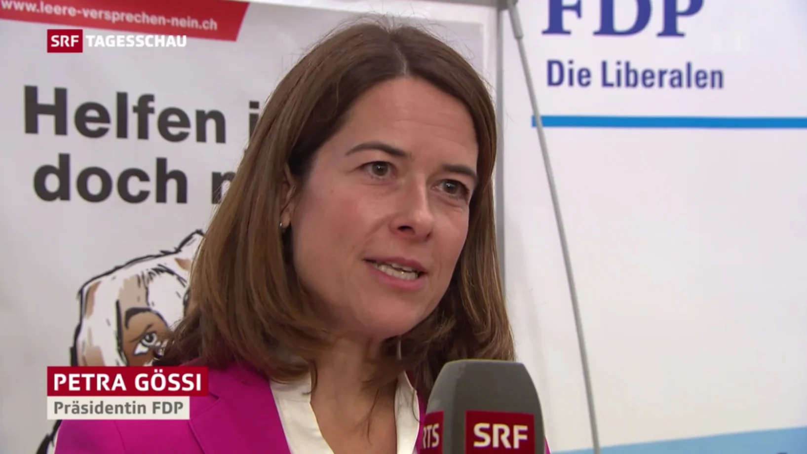 Petra Gössi. SRF Tagesschau.