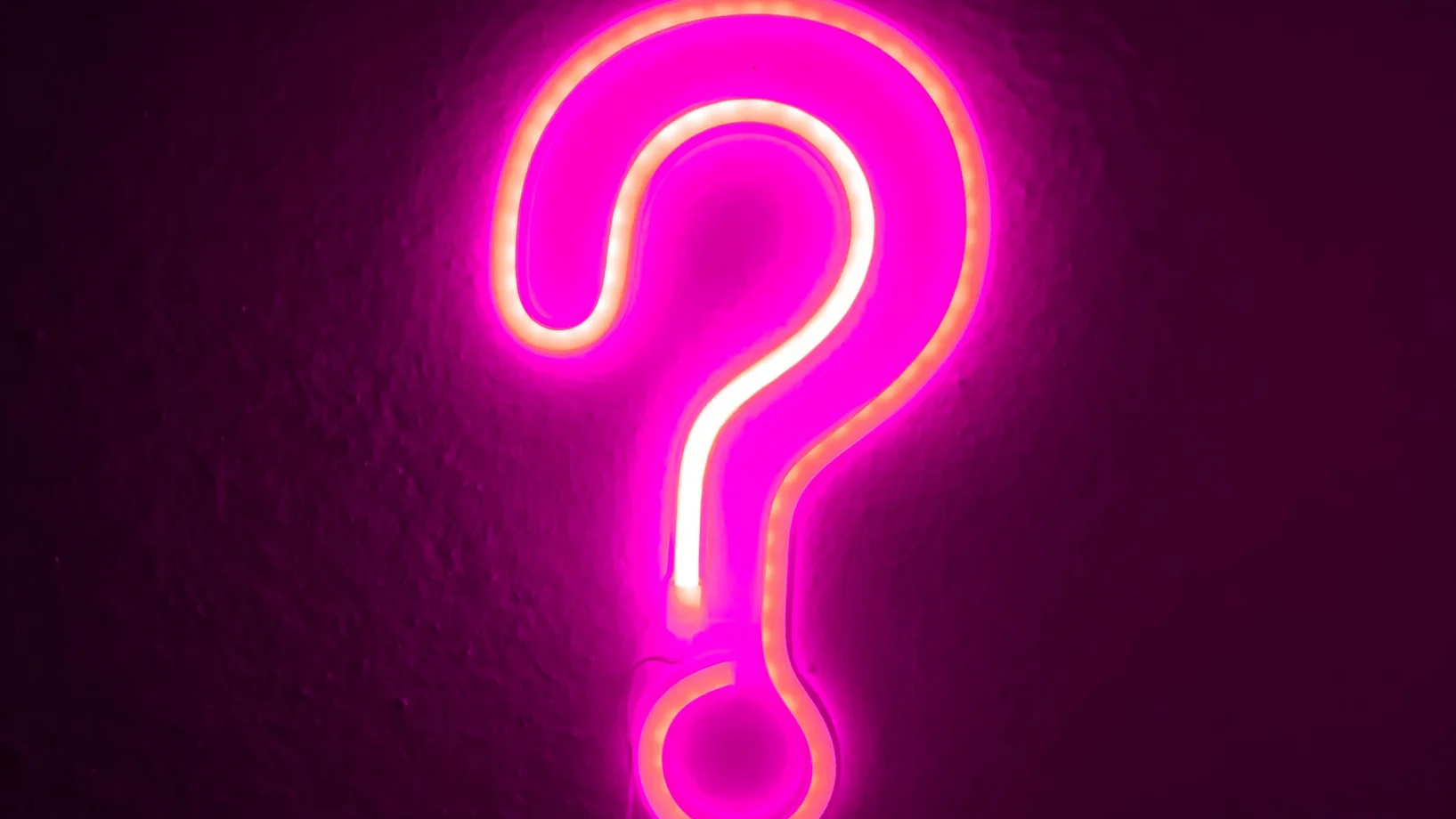 Fragezeichen Neon