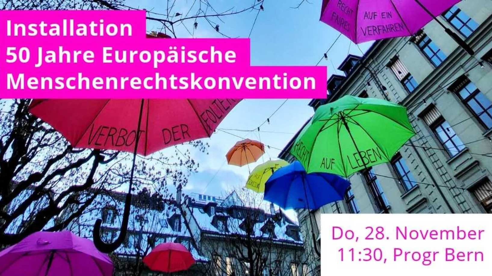 EMRK-Installation am 28. November 2024 in Bern