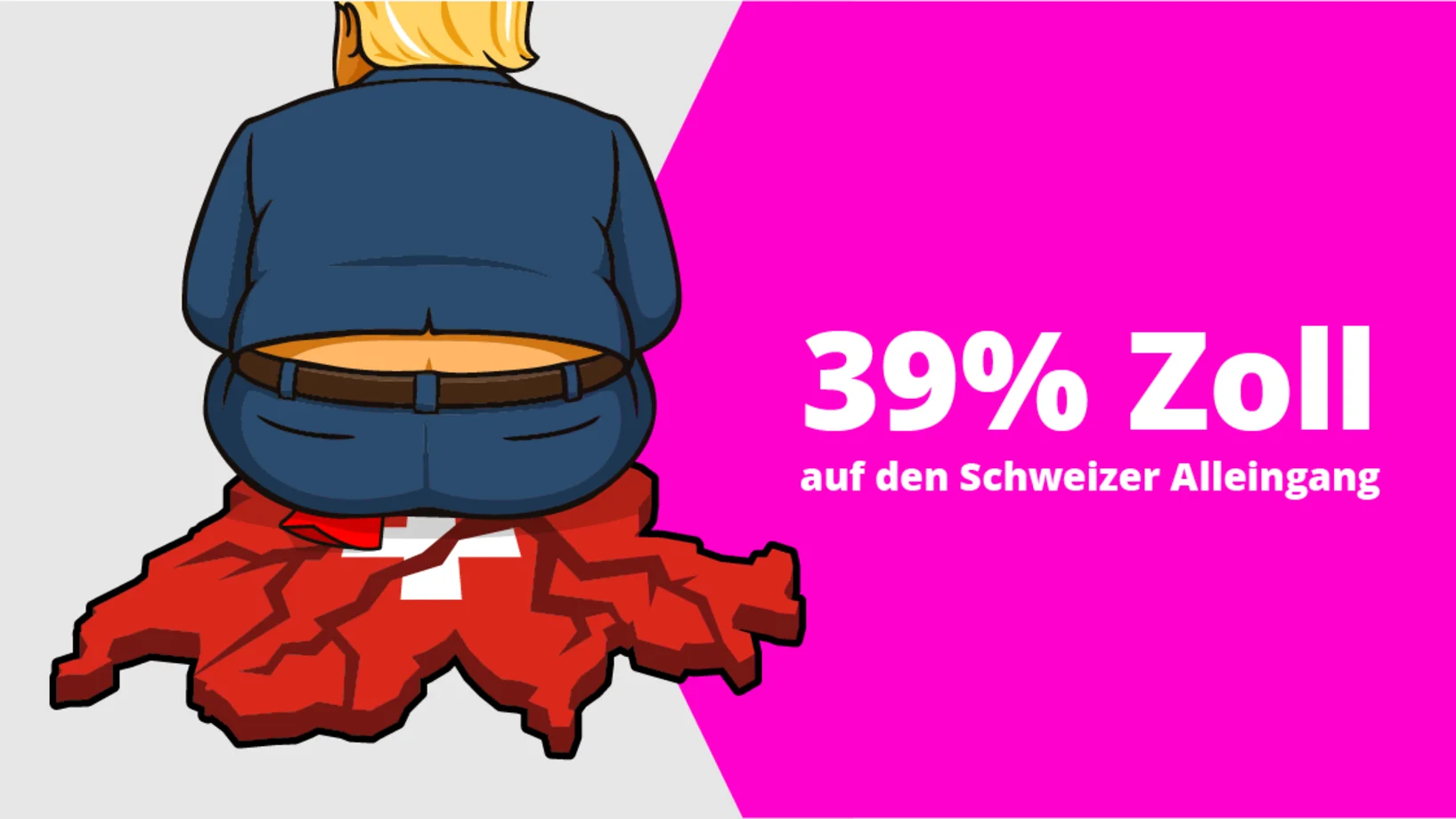 39% Zoll auf den Schweizer Alleingang. Ja zu den Bilateralen 3.